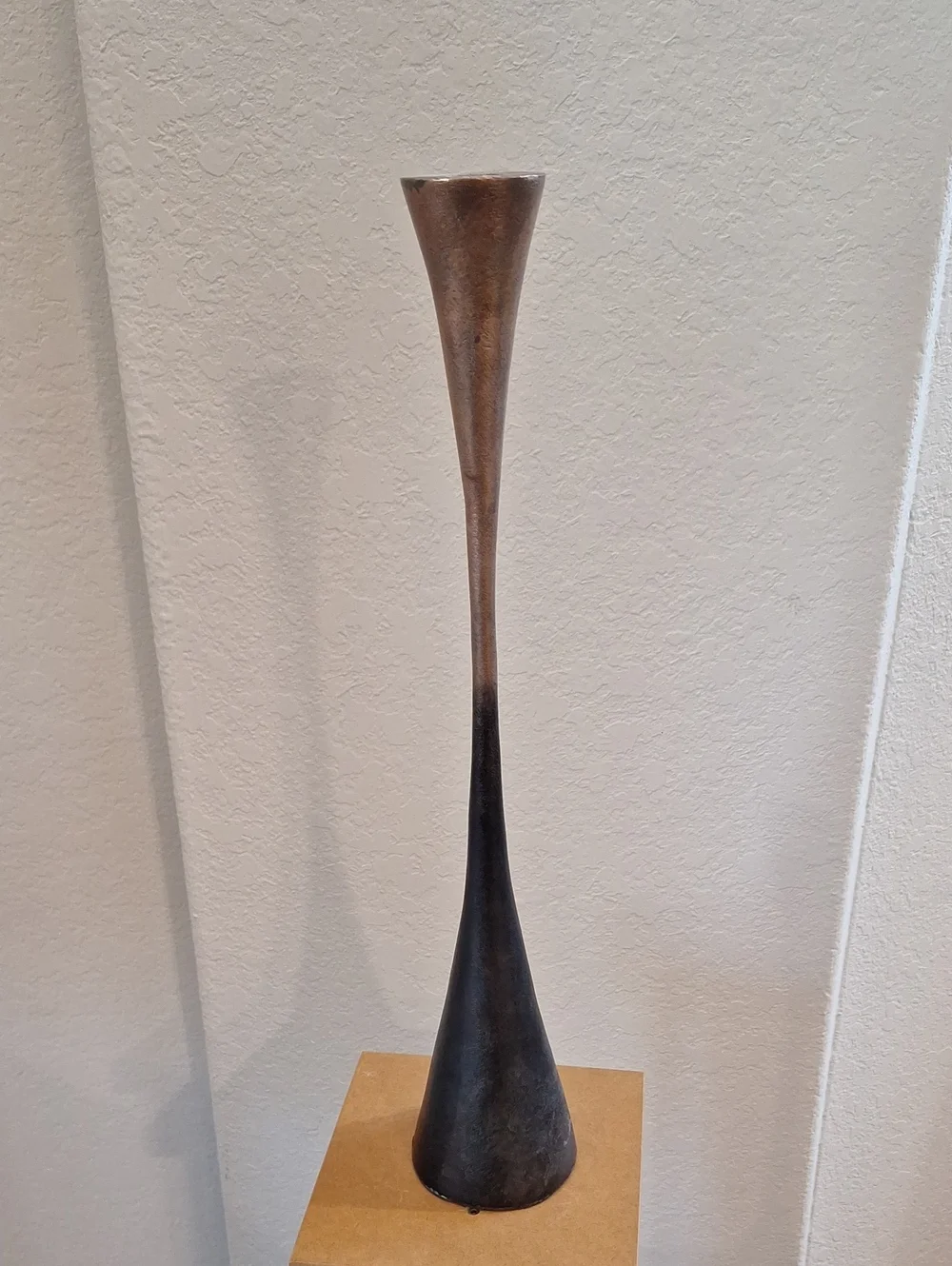 Vintage Michael Aram Contemporary Tapered Metal Candle Holder